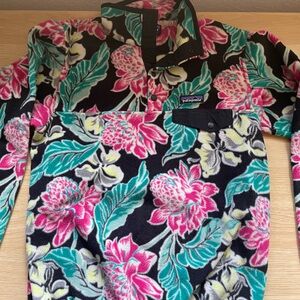 Patagonia vintage synchilla floral snap-t fleece pullover
